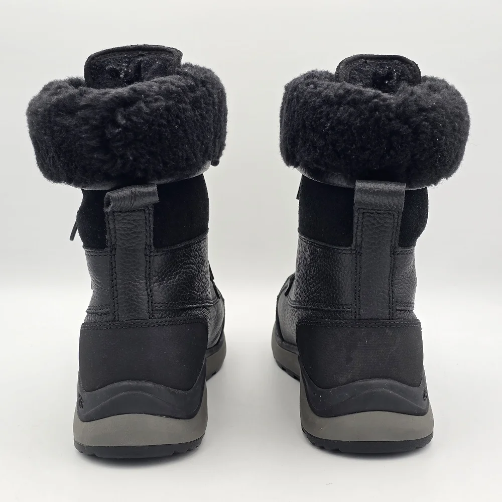 NWOT UGG Adirondack III Winter Waterproof Leather Snow Boots, Black, Women's 8.5 - Picture 9 of 16